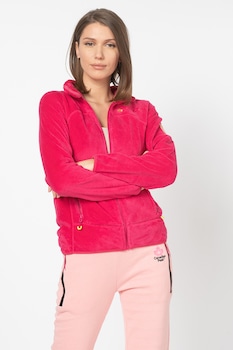 Canadian Peak, Bluza sport din material teddy, cu fermoar Udilas, Fucsia Canadian Peak, Bluza sport din material teddy, cu fermoar Udilas, Fucsia