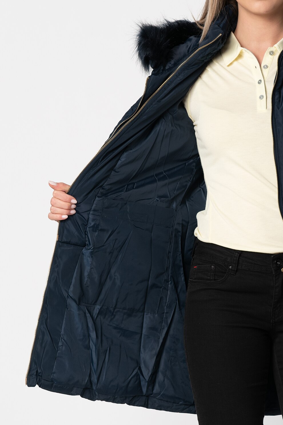 Geographical Norway BERECHITE SHORT doudoune fine pour femme Noir - Vêtements Doudounes Femme 250,00