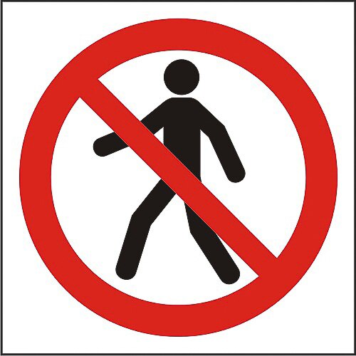 Indicator A5, Accesul interzis pietonilor!