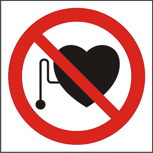 Indicator A5, Interzis accesul persoanelor cu electrostimulatoare(2)!