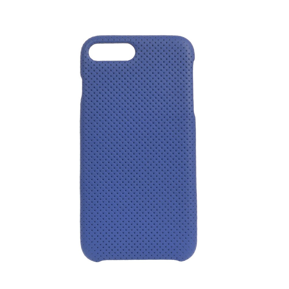 Husa protectie Bibilel pentru iPhone 7+/8+, piele naturala, bumper, carcasa de protectie, Albastru electric, BBL1627