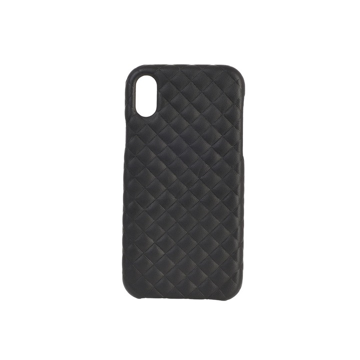 Husa protectie Bibilel pentru iPhone XS, piele naturala, bumper, carcasa de protectie, Negru, BBL1629