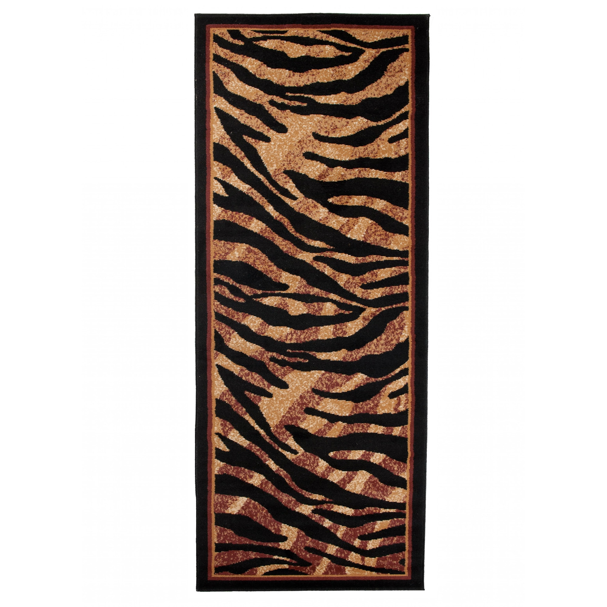 Covor Atlas PP Short Pile Traditional Ornamental 6601A negru 80x250