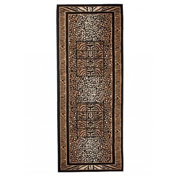 Covor Atlas PP Short Pile Traditional Ornamental 6600A negru 80x250 Covor Atlas PP Short Pile Traditional Ornamental 6600A negru 80x250