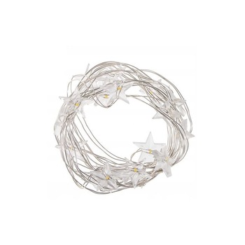 Instalatie decorativa de Craciun, stelute LED, 20 led-uri, lumina calda, 2m, Alimentare cu baterii 2xAA Instalatie decorativa de Craciun, stelute LED, 20 led-uri, lumina calda, 2m, Alimentare cu baterii 2xAA