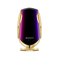 incarcator wireless auto universal cu senzor inteligent suport smart fast charger 10w cu clema prindere ventilatie auriu gold itpro imagen 45_0_
0