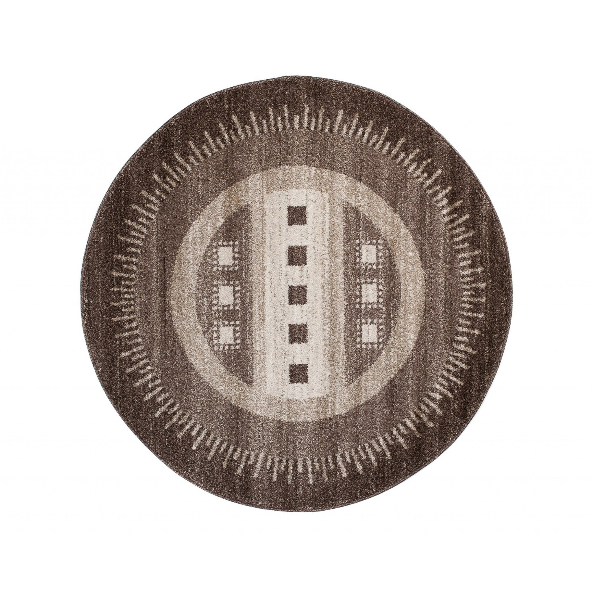 Covor Sari Circle Modern Chemex K189A bej 100x100