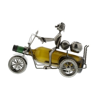Suport sticla de vin, model Motocicleta triciclu, metalic Suport sticla de vin, model Motocicleta triciclu, metalic