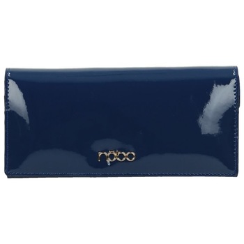 Portofel din piele naturala, Nobo, albastru, 9x19x2.5 Portofel din piele naturala, Nobo, albastru, 9x19x2.5