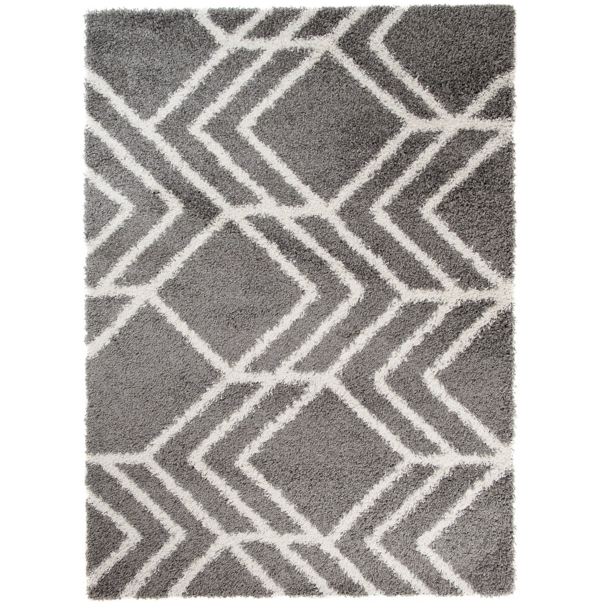 Covor Rio New Shaggy Modern Chemex T470A NEW DZA gri 300x400