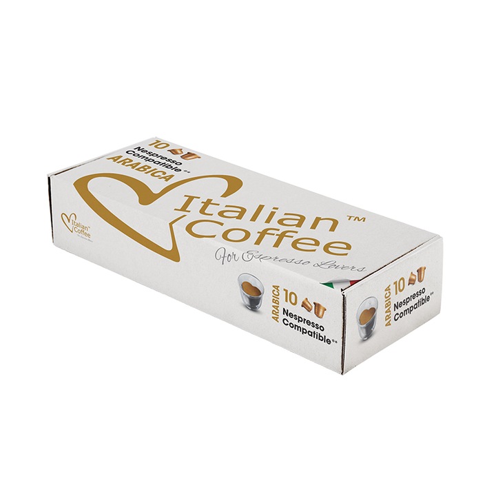 Capsule cafea Arabica ,10 Capsule Compatibile Nespresso, Italian Coffee, 55 g