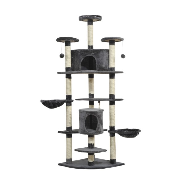 Ansamblu de joaca pentru pisici, Pawhut, 60 x 60 x 200 cm, D30-023