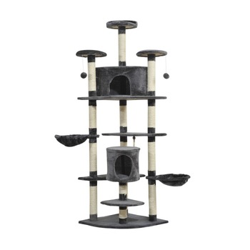 Ansamblu de joaca pentru pisici, Pawhut, 60 x 60 x 200 cm, D30-023 Ansamblu de joaca pentru pisici, Pawhut, 60 x 60 x 200 cm, D30-023