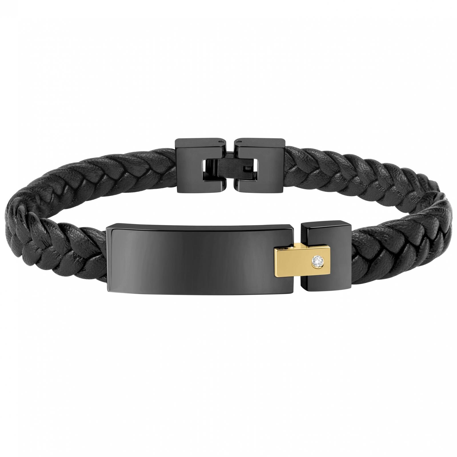 Bratara Morellato SQH19, Negru, Auriu