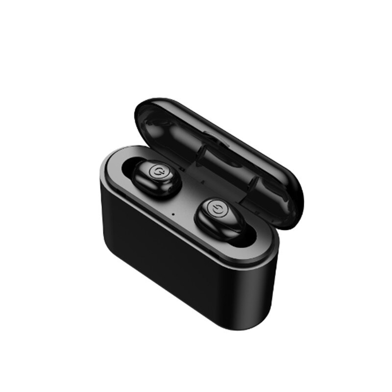 Casti bluetooth X8 TWS, wireless, versiune bluethoot 5.0, stereo sunet, cutie de incarcare, waterproof, microfon, negru