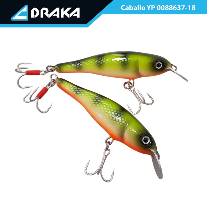 Wobbler Draka "Caballo" FT, 8cm. -2 m., fém lapát