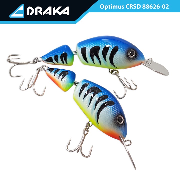Wobbler Draka "Optimus JT" CRSD, 10,5 cm. -4 m., fém penge