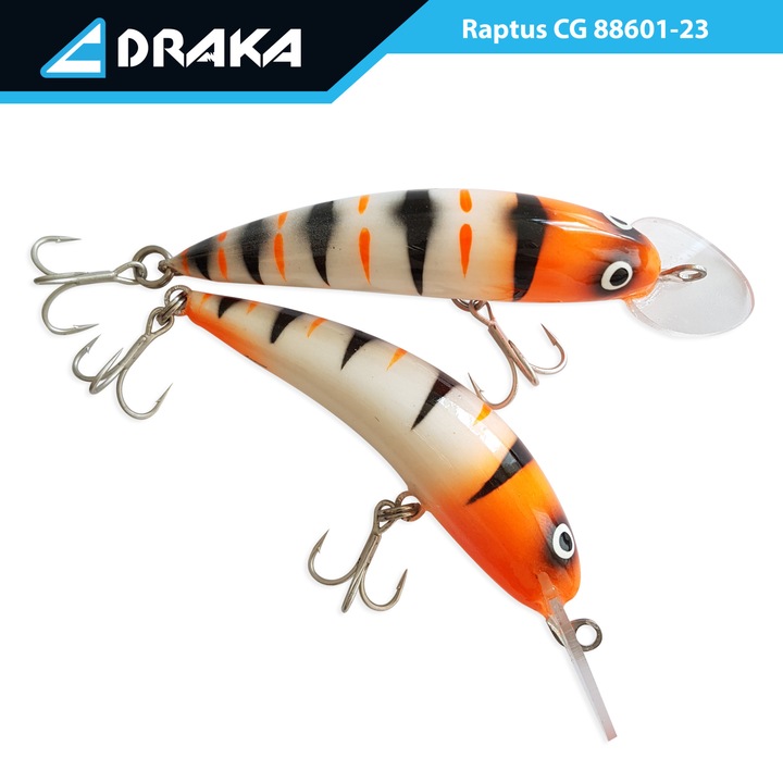 Wobbler, DRAKA, Raptus, CG, 9 cm. -3 m, Spatula de plastic
