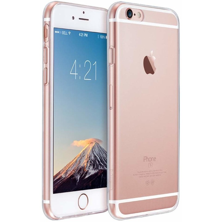 Husa pentru Apple iPhone 6S, GloMax Perfect Fit, Transparent