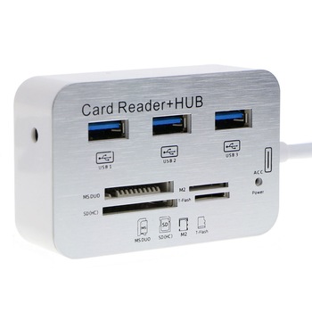 Cititor carduri combo 7-in-1 MS/SD/M2/TF, USB 3.0 Cititor carduri combo 7-in-1 MS/SD/M2/TF, USB 3.0