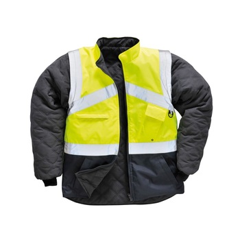 Jacheta Hi-Vis 2-Tone-Reversibla S769YNRM, culoarea Galben/Negru, marimea M Jacheta Hi-Vis 2-Tone-Reversibla S769YNRM, culoarea Galben/Negru, marimea M