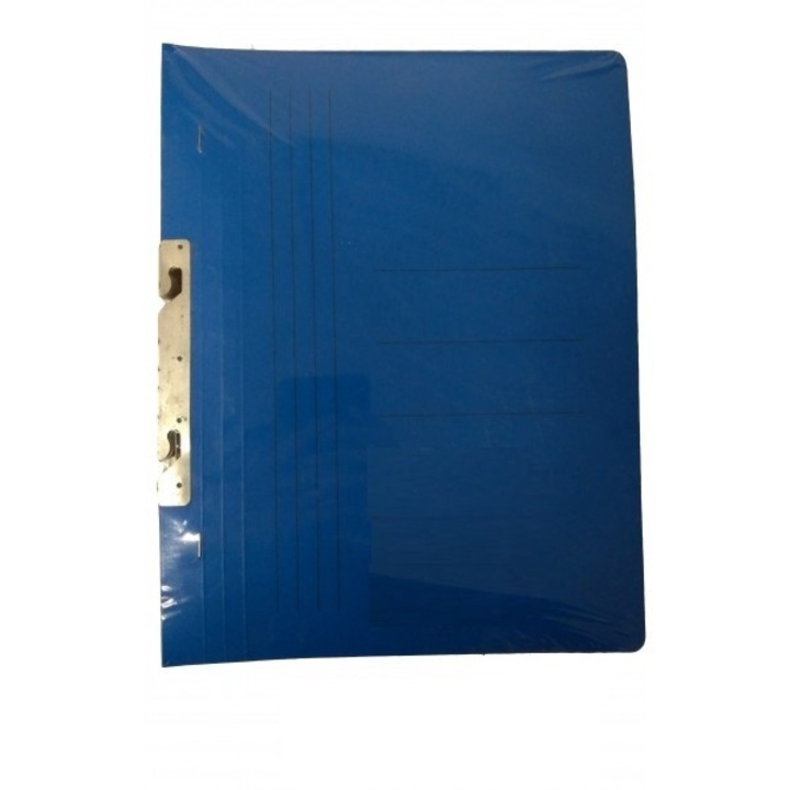 A4-es sütés nélküli 1/1-es karton mappa karmos, 30 db/szett, intenzív kék