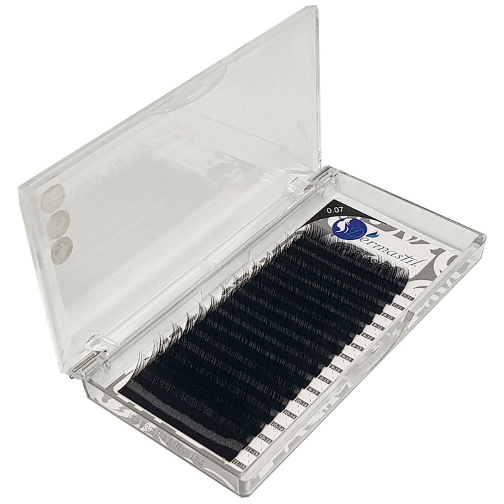 Вълни Руски Обемни Мигли Dermastil - Косъм по Косъм 0,07 C MIX