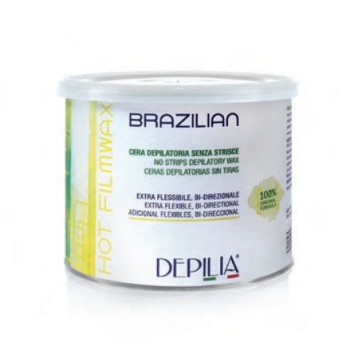 Ceara Epilat Elastica Brazilian, Depilia, Perla alba, Profesional, pentru pielea sensibila, 500 ml