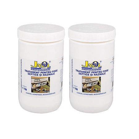 Pachet 2 Tratament Activator Pentru Intretinere Fose Septice Si Statii De Epurare 1 Kg Jasol Emag Ro