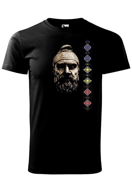 Tricou cu maneca scurta ,K-off ,negru ,Decebal