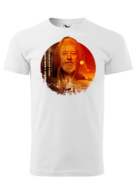 Tricou cu maneca scurta , K-off , alb , Kenobi