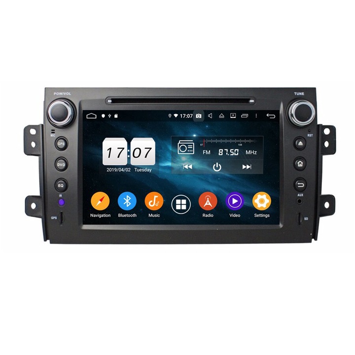 Dedikált navigáció, caraudiomarket, Android 9.0, Suzuki SX4 2006-2013, 4 GB RAM, DSP