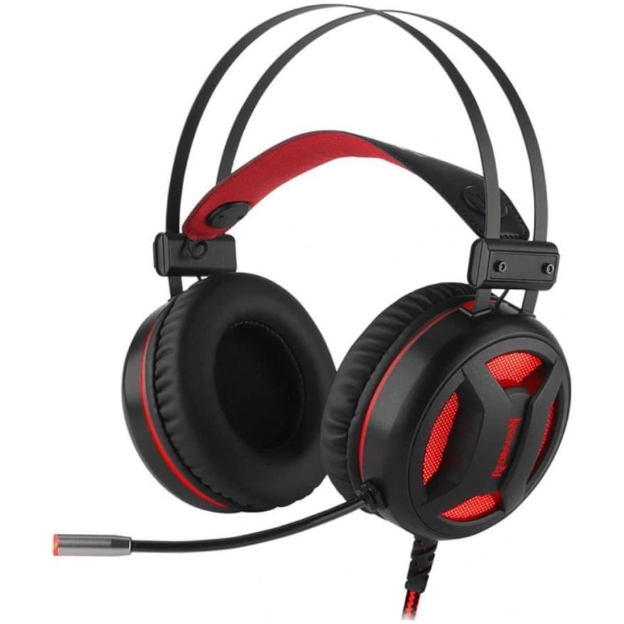 Casti gaming Redragon Minos, 7.1 Surround, Negru/Rosu