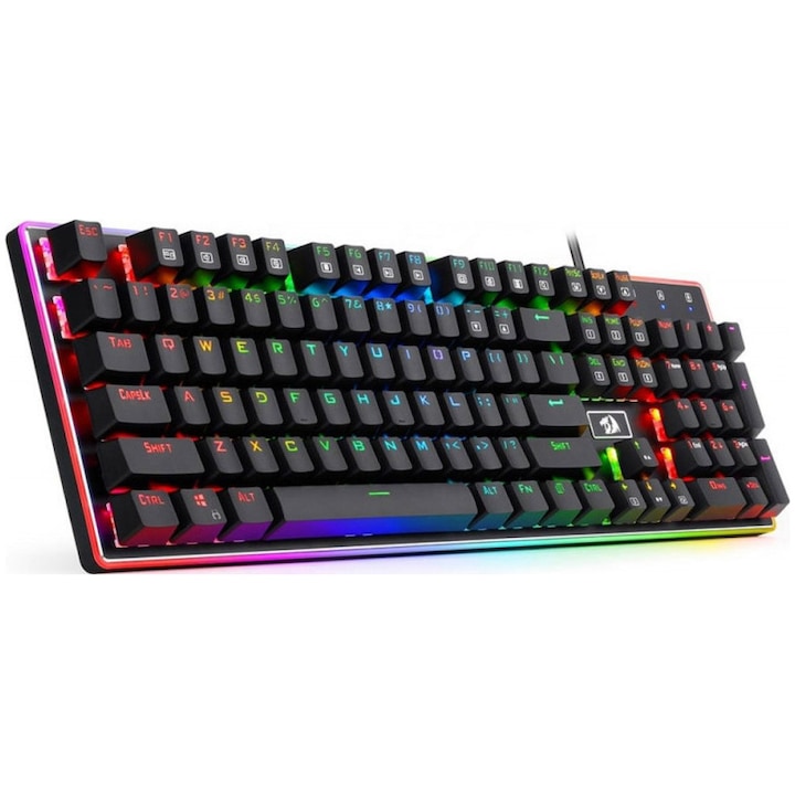 Tastatura gaming mecanica Redragon Ratri, Black Switch, Iluminare RGB, Negru