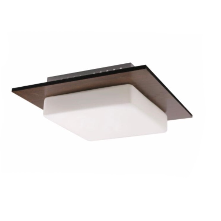 Plafoniera Andra Wenge, Tip Soclu 2xE27, Culoare Wenge/crom, 60W