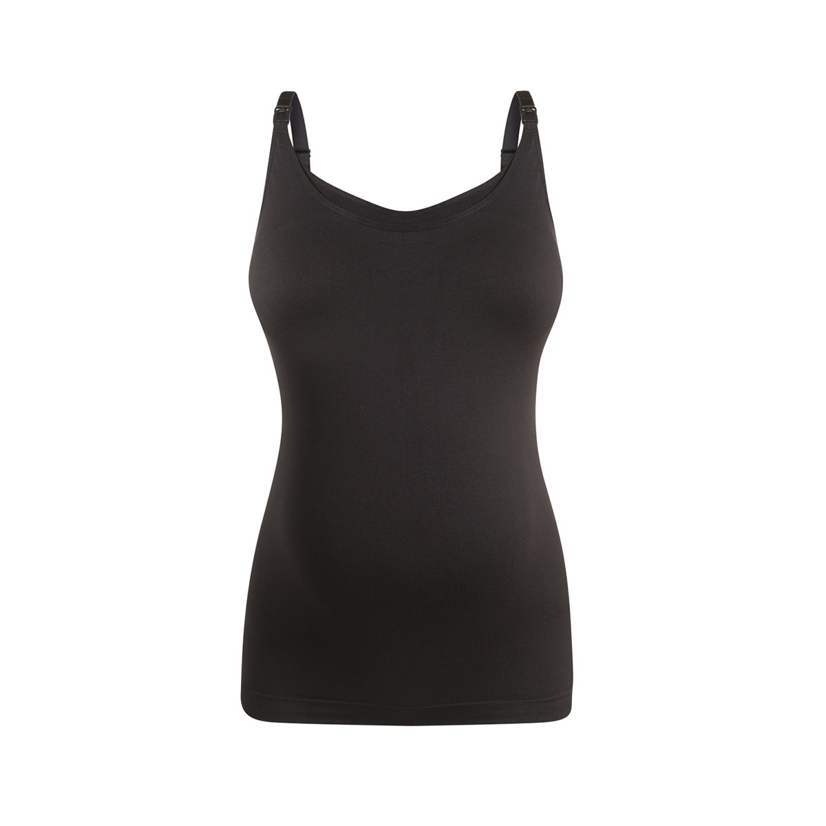 Maiou pentru gravide, Noppies, fara cusaturi, negru, XL/2XL EU