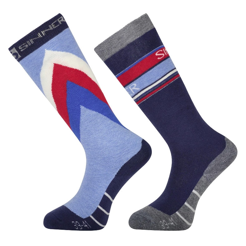 Set Sosete Sinner Limited Retro Socks Double pack Albastru 39-41
