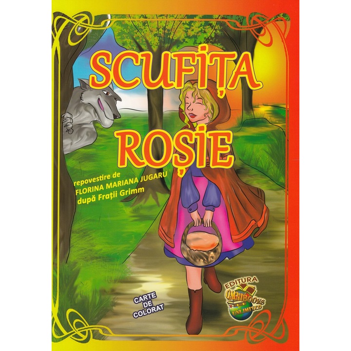 Scufita Rosie. Carte De Colorat