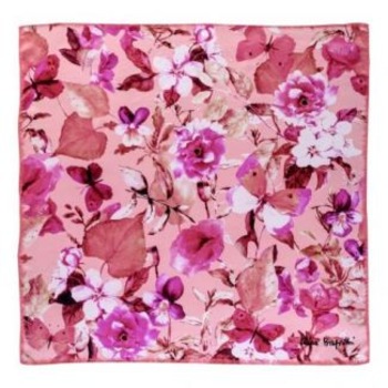 Esarfa matase Flower Sensation Pink Esarfa matase Flower Sensation Pink