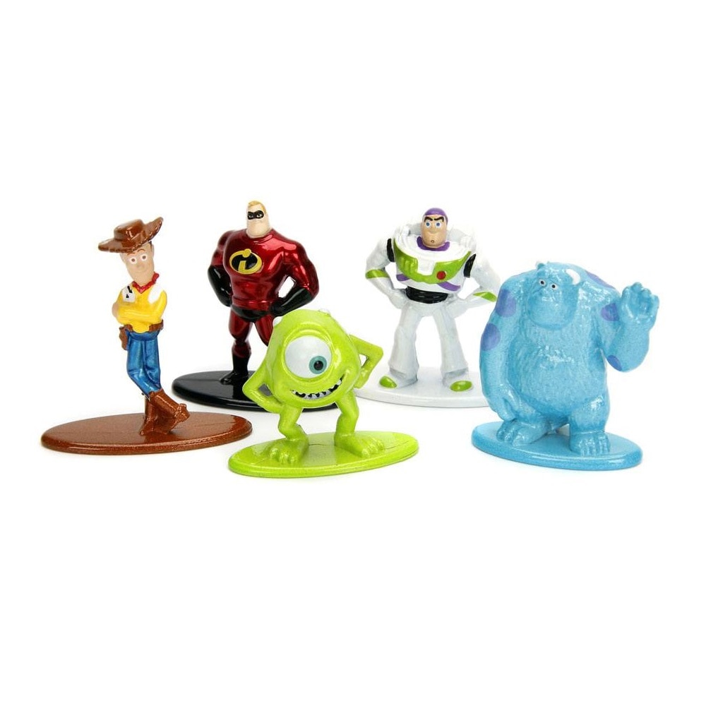 Set 5 Figurine, Disney, Nano Metalfigs, Disney Pixar, 4 cm