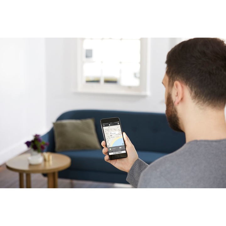 Breloc anti-pierdere ORBIT, Bluetooth si GPS, albastru