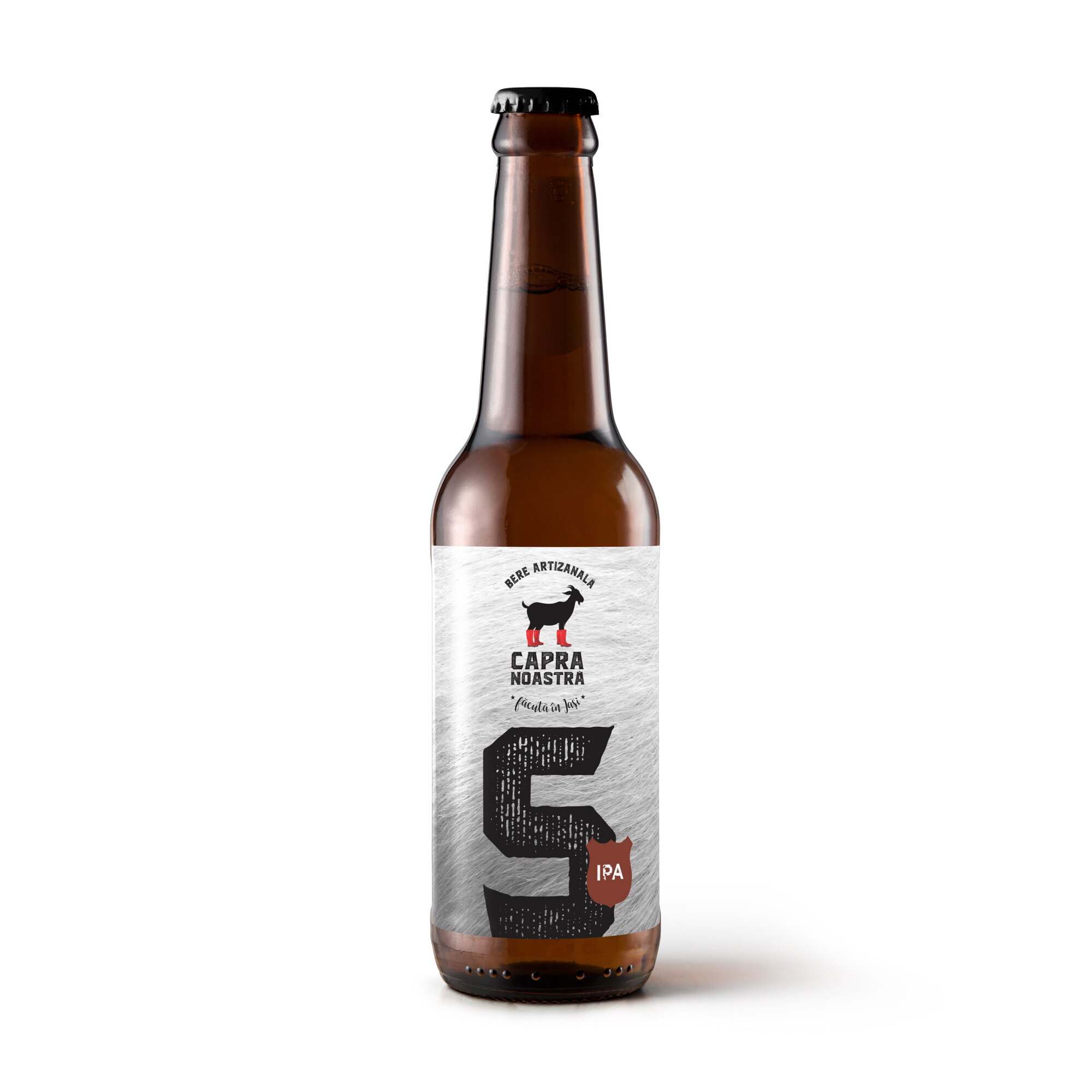 Bax 20 sticle bere artizanala, Capra Noastra - IPA - 0.33L