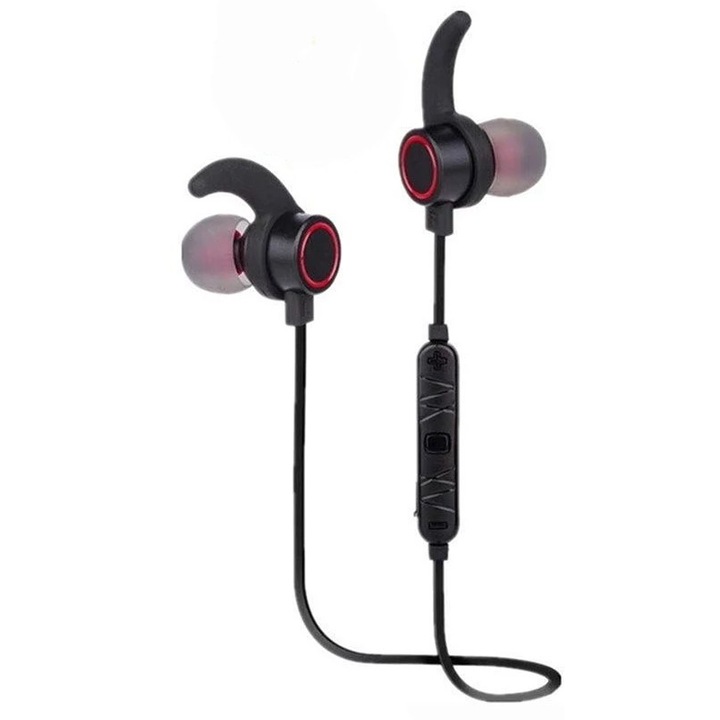 Andowl M-10 fülhallgató, Bluetooth V4.2, HD Kihangosító, Mikrofon, Nyakkörüli, Fekete