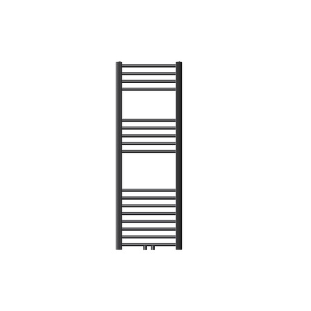 Radiator baie, ECD Germany, model Sahara, 400 x 1200 mm, antracit, curbat, cu racord central