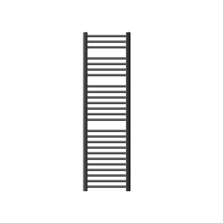 Radiator (calorifer) baie, ECD Germany, model Sahara, 400 x 1500 mm, antracit, curbat, cu racordare laterala, port-prosop