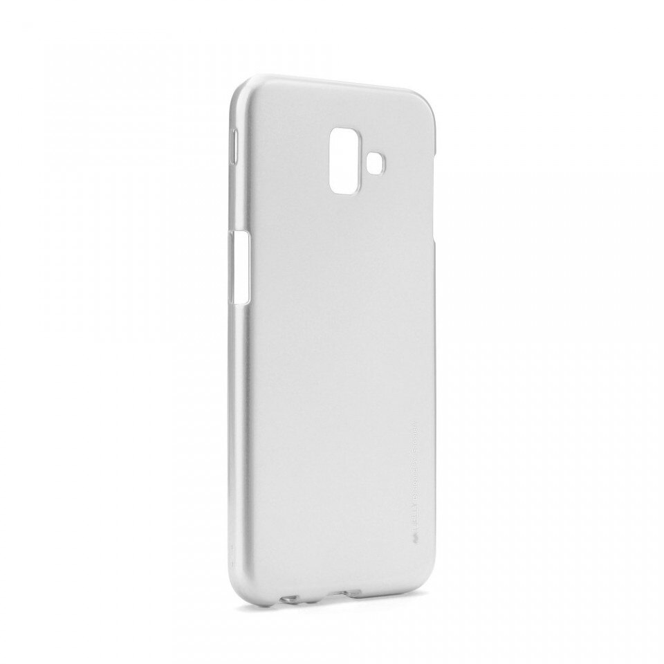 Husa TPU i-Jelly Metal pentru Samsung Galaxy J6 Plus 2018 model J610, Silver