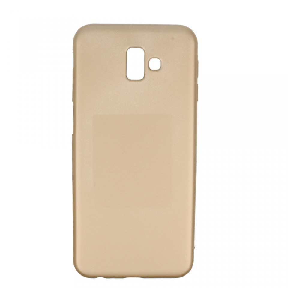 Husa TPU i-Jelly Metal pentru Samsung Galaxy J6 Plus model J610, Gold