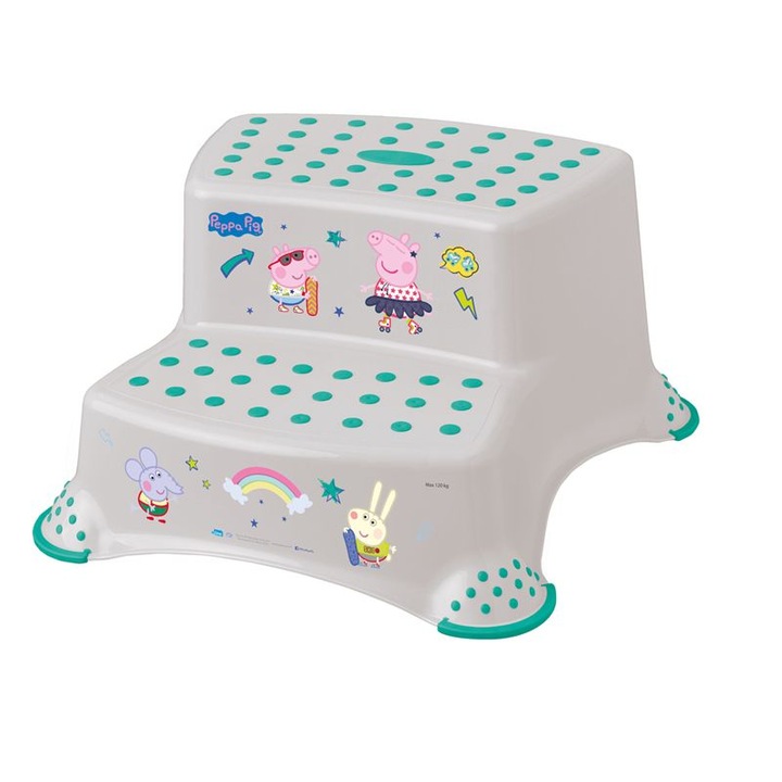 Двустепенен щранг за тоалетна и мивка Keeper Peppa 1003213319400G, Сив