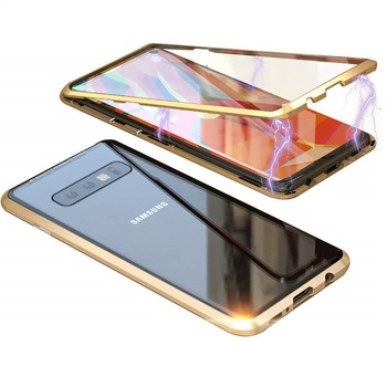 Husa 360 de grade magnetica, brand The Phone Closet, sticla securizata fata - spate, pentru Samsung Galaxy S10 PLUS (6.4