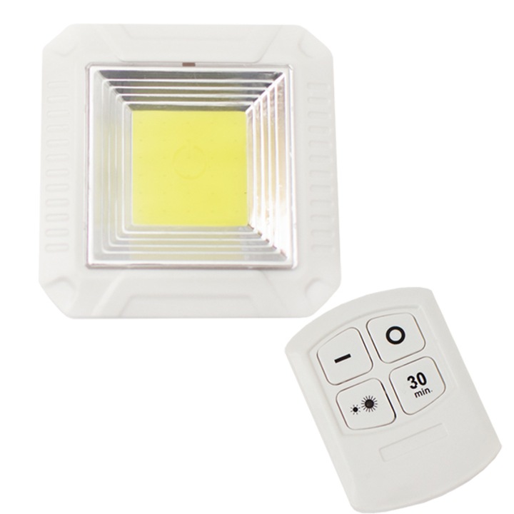 5W szögletes COB LED panel távirányítóval / Mini beltéri LED világítás